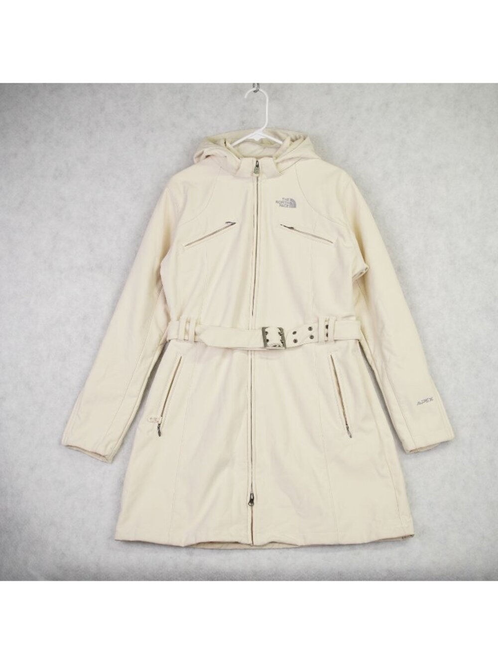 The North Face Womens Apex Bionic Grace Belted Trench Jacket Soft Shell Size L